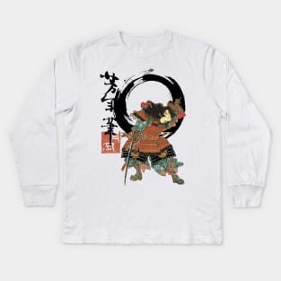 Samurai Flipping! Kids Long Sleeve T-Shirt